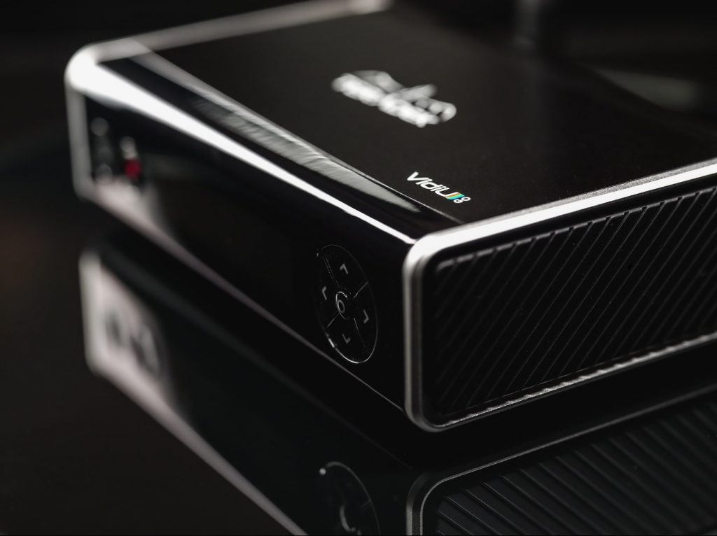black and gray portable speaker