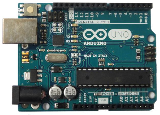 Arduino Uno控制板正面