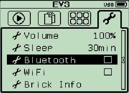 開啟 EV3 藍芽連線